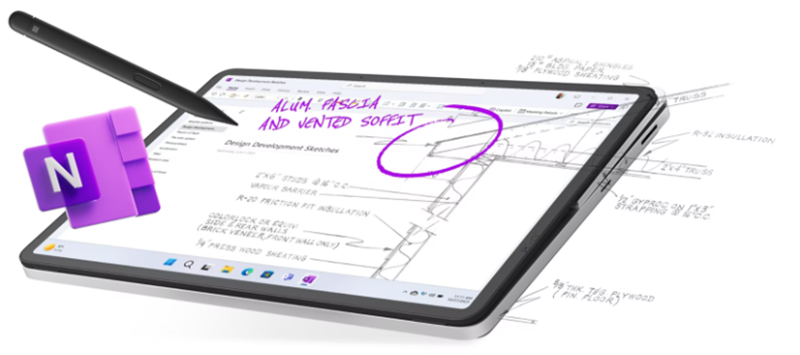 Surface Laptop Studio 2 sử dụng bút slim pen 2